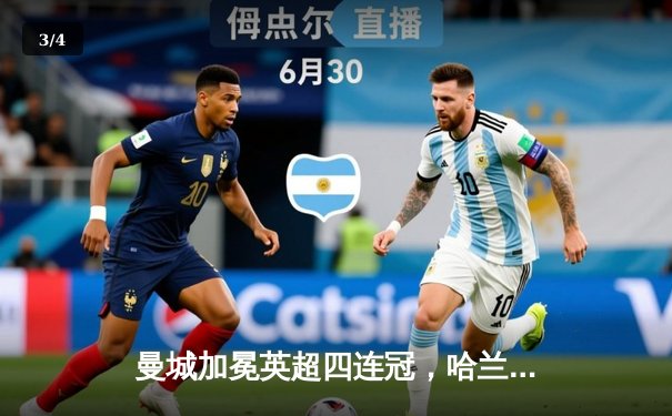 曼城加冕英超四连冠，哈兰德双响奠定胜局 - 3